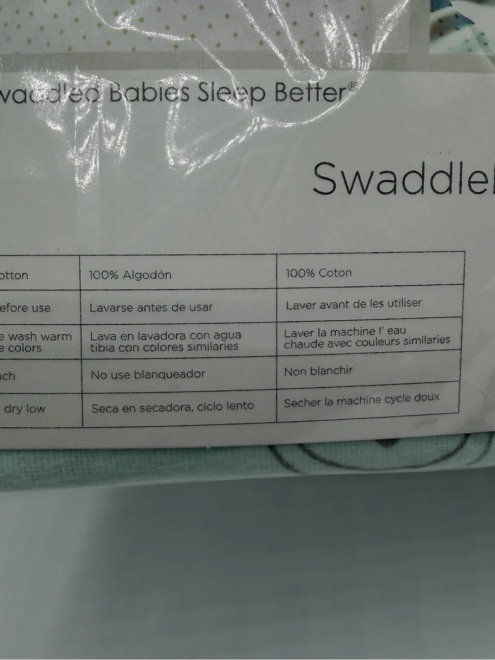 SwaddleDesigns Ultimate Swaddle Blanket Gray Fox Sea Crystal 42x42 NIP USA
